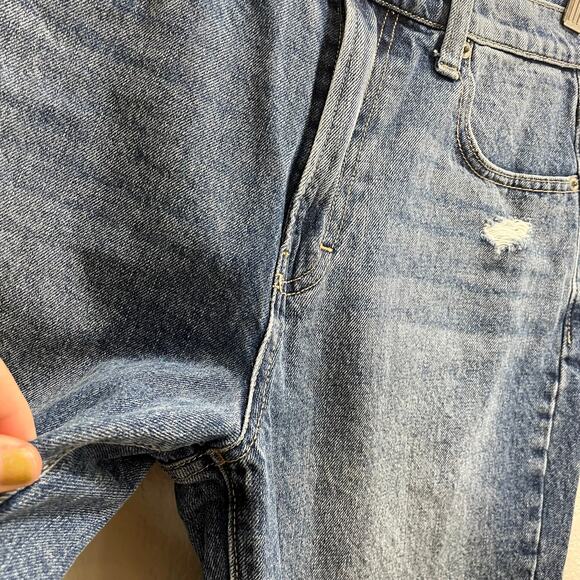 Lucky Brand Drew High Rise Mom Jeans size 6 / 28 Distressed Ankle - Picture 6 of 10